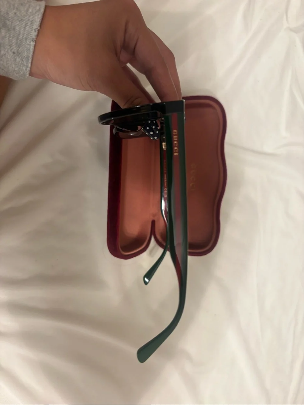 Gucci Brown Sunglasses with Red Velvet Case